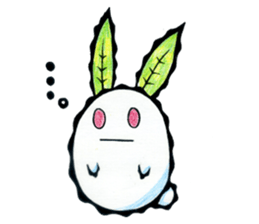 snow rabbit Clotho sticker #5620959