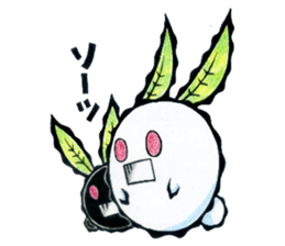 snow rabbit Clotho sticker #5620961