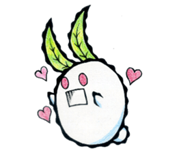 snow rabbit Clotho sticker #5620962