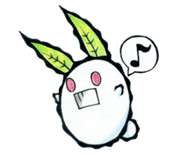 snow rabbit Clotho sticker #5620963