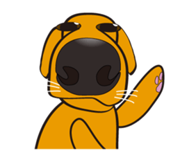 big nose dog pote 3 sticker #5621355