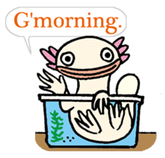 Upazo The Axolotl Classic sticker #5621364