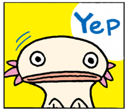 Upazo The Axolotl Classic sticker #5621369