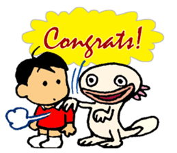 Upazo The Axolotl Classic sticker #5621376