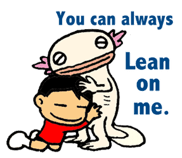 Upazo The Axolotl Classic sticker #5621379