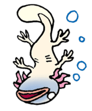 Upazo The Axolotl Classic sticker #5621381