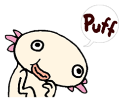 Upazo The Axolotl Classic sticker #5621384