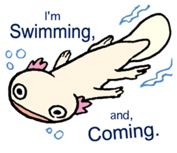 Upazo The Axolotl Classic sticker #5621388