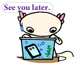 Upazo The Axolotl Classic sticker #5621389
