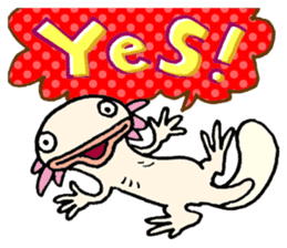 Upazo The Axolotl Classic sticker #5621394
