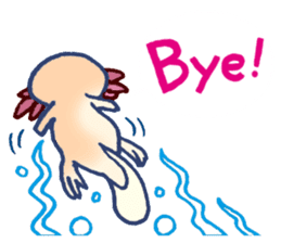 Upazo The Axolotl Classic sticker #5621402