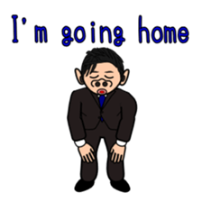Hojiro go home. sticker #5621417