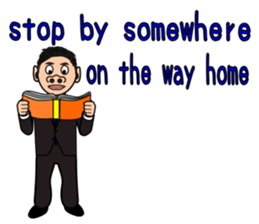 Hojiro go home. sticker #5621427