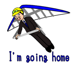 Hojiro go home. sticker #5621439