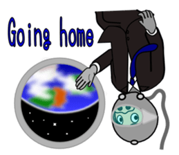 Hojiro go home. sticker #5621440