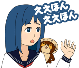 Girl student ninja Chiyona Mochizuki sticker #5622325