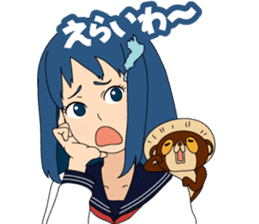 Girl student ninja Chiyona Mochizuki sticker #5622326