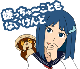 Girl student ninja Chiyona Mochizuki sticker #5622335