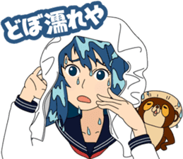 Girl student ninja Chiyona Mochizuki sticker #5622340