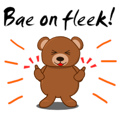 Men's sticker "MOTE-KUMA"