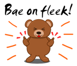 Men's sticker "MOTE-KUMA" sticker #5622730