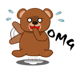 Men's sticker "MOTE-KUMA" sticker #5622737