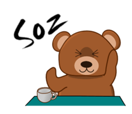 Men's sticker "MOTE-KUMA" sticker #5622745