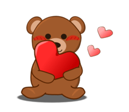 Men's sticker "MOTE-KUMA" sticker #5622748