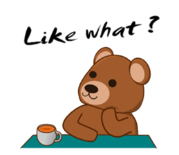 Men's sticker "MOTE-KUMA" sticker #5622756