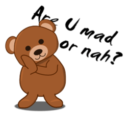 Men's sticker "MOTE-KUMA" sticker #5622760