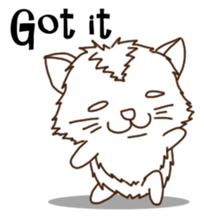 whiteneko sticker #5622766