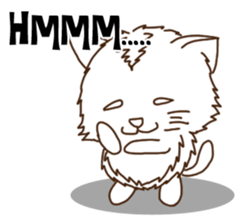 whiteneko sticker #5622775