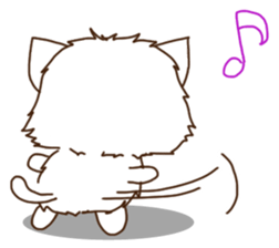whiteneko sticker #5622780