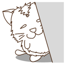 whiteneko sticker #5622792