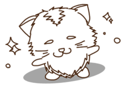 whiteneko sticker #5622794