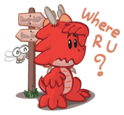 Mafai the dragon sticker #5623013