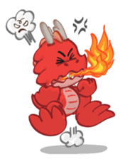 Mafai the dragon sticker #5623017