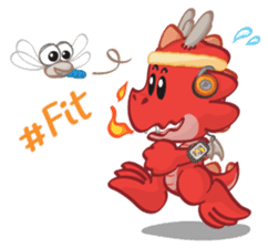 Mafai the dragon sticker #5623028