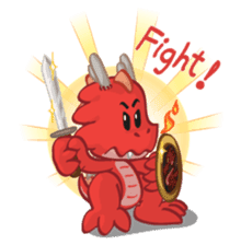 Mafai the dragon sticker #5623033