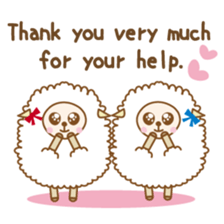 Twin sheep -English version- sticker #5623165