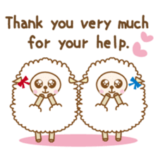 Twin sheep -English version- sticker #5623165