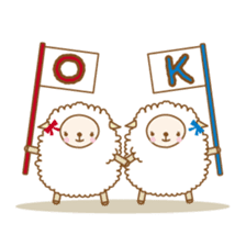 Twin sheep -English version- sticker #5623168