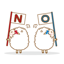 Twin sheep -English version- sticker #5623169