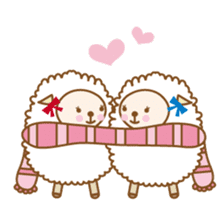 Twin sheep -English version- sticker #5623171