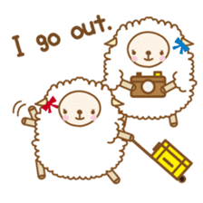 Twin sheep -English version- sticker #5623174