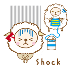 Twin sheep -English version- sticker #5623176