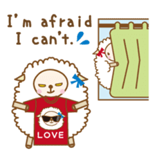 Twin sheep -English version- sticker #5623180