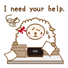 Twin sheep -English version- sticker #5623181