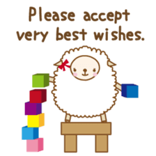 Twin sheep -English version- sticker #5623188