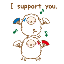 Twin sheep -English version- sticker #5623189
